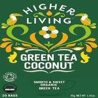 Higher Living Green Tea Coconut 20bag
