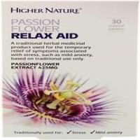 Higher Nature Passion Flower Relax Aid 30 Tablets