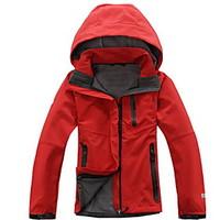 hiking softshell jacket womens waterproof breathable thermal warm wind ...