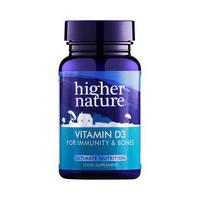 Higher Nature Vitamin D, 500iu, 60VCaps