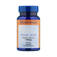 higher nature folic acid 400ug 90tabs