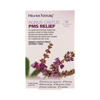 higher nature agnus castus pms relief 30tabs