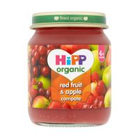 hipp organic 4months red fruit apple compote