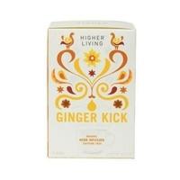 higher living ginger kick tea 15bag 1 x 15bag