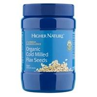 higher nature organic cold milled flax seeds 250g