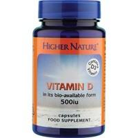 Higher Nature Vitamin D 500iu 60 caps