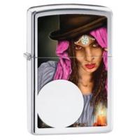 High Polish Chrome Fortune Teller Zippo Lighter