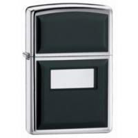 high polish chrome black emblem ultralite zippo lighter