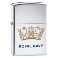 high polish chrome royal navy zippo lighter