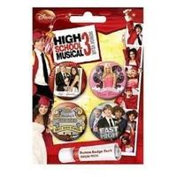 high school musical 3 prom badge pack pack of 4 x 38mm badges brand ne ...
