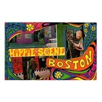 Hippie Scene Boston postcard - posted 1977