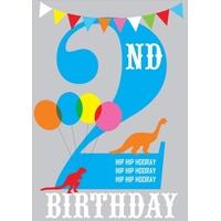 Hip 2 Dinosaur | Children\'s Birthday Card