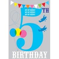 Hip 5 Plane | Children\'s Birthday Card