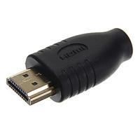 high speed micro hdmi female to hdmi male black adapter