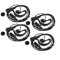 High Quality Professional 3.5mm 2.5mm Earphone with Clip for Most of Walkie Talkies (4PCS/145cm)