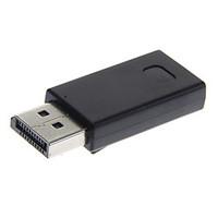 high speed displayport male to mini displayport female black adapter