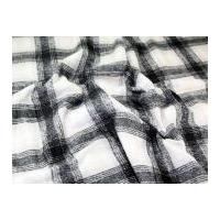 highland large check fur pile coat weight fabric