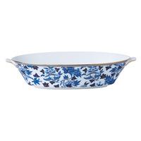 hibiscus oval serving bowl