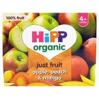 Hipp 4 Month Apple Peach & Mango Pots 4 Pack