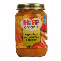 hipp 7 month organic vegetable noodles chicken