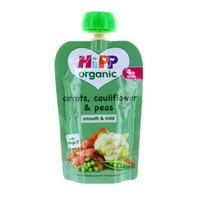 Hipp 4 Month Organic Carrots Cauliflower & Peas Pouch