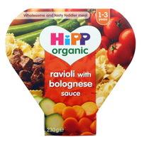 Hipp 12 Month Organic Ravioli in Bolognese Sauce Tray