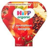 hipp organic scrumptious lasagne stage 3 tray meal 230g