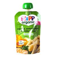 hipp 4 month organic parsnip sweet squash chicken dinner pouch