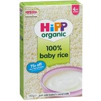 hipp organic baby rice 4m dried 160g