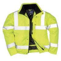 High Visibility Bomber Jacket Polyester Stain-resistant Medium Yellow