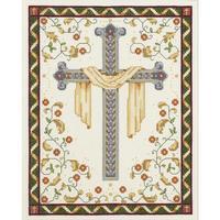 His Cross Counted Cross Stitch Kit-8X10 14 Count 243114