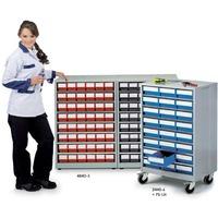 High Density Storage Cabinets Blue 48x 82h x 92w x 400d Bins