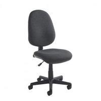 high back operators chair charcoal