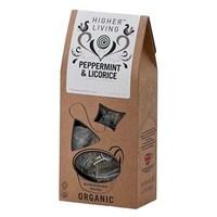 higher living organic peppermint ampamp licorice tea 15bag