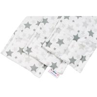 Hippychick Bumpsters 10 Cot Bar Bumpers Grey Star