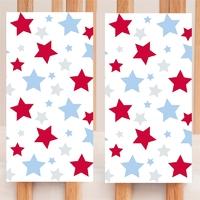 Hippychick Bumpsters 10 Cot Bar Bumpers Blue/Red Star