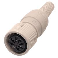 Hirschmann MAK8100S 8 Pole Locking Plastic DIN Socket