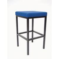 HIGH STOOL FABRIC BLUE