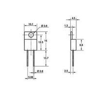 High power resistor 4.7 k? Axial lead TO 220 50 W Vishay RTO 50 F 1 pc(s)