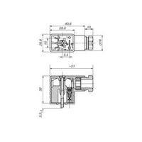 Hirschmann 932 977-100 GM 209 NJ Cable Socket, Freely Configurable Black Number of pins:2 + PE