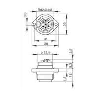 Hirschmann 932 326-100 CA 6 GS CA Series Mains Voltage Connector Nominal current: 10 A/AC/DC Number of pins: 6 + PE