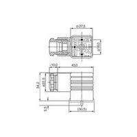 Hirschmann 932 214-100 GDM 3009 J sw Right-angle Connector Black Number of pins:3 + PE