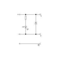 Hirschmann 932 336-002 GDML 2011 LED 24 HH Contact Box With Functional Display Transparent Number of pins:2 + PE