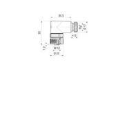 Hirschmann 933 029-100 GDME 2011 Contact Box, Supports Electronic Inserts. Black Number of pins:2 + PE