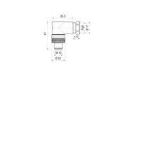 Hirschmann 933 174-100 ELWIKA 4012 PG9 Contact Box And Connector, For M12 Connection Black