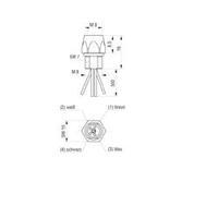 hirschmann 935 980 001 co elke 4408 v fm 8 05 m8 socket for front pane ...