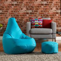 High Back Pod & FREE Footstool Aqua