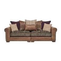 Highland 4 Seater Leather Sofa