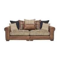 Highland 4 Seater Leather Sofa