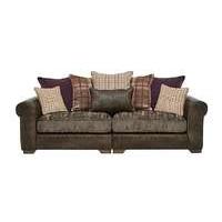 Highland 4 Seater Leather Sofa